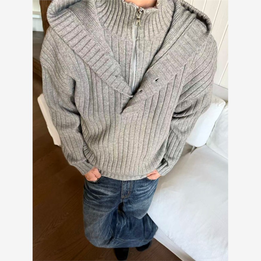 EX复古假两件设计感立