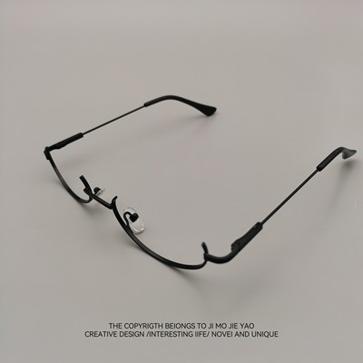 无聊戴个半框眼镜御姐下！纯欲日系软妹二次元眼镜cos无镜片拍照