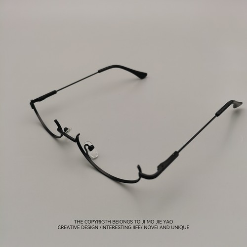 无聊戴个半框眼镜御姐下！纯欲日系软妹二次元眼镜cos无镜片拍照