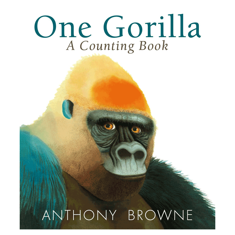一只大猩猩数数书 One Gorilla A Counting Book 英文绘本 幼儿英语启蒙纸板书进口书籍 纯全英文版正版原著进口原版英语书籍