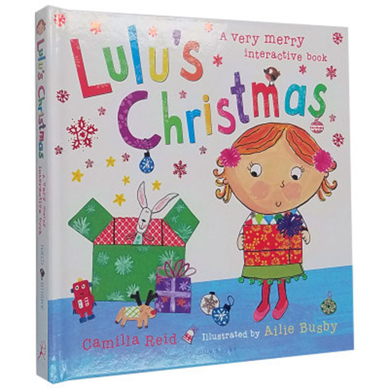 英文原版绘本 露露Lulu's系列 Lulu's Christmas 露露的圣诞节 精装翻翻书 Lulus系列 幼儿启蒙认知绘本 圣诞节绘本 原版英语书籍
