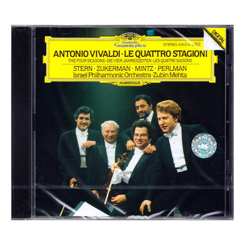 【原装进口】维瓦尔第四季 祖宾梅塔指挥 小提琴协奏曲 CD唱片
