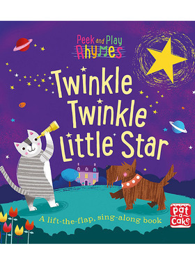 Peek and Play Rhymes: Twinkle Twinkle Little Star 纯全英文版正版原著进口原版英语书籍