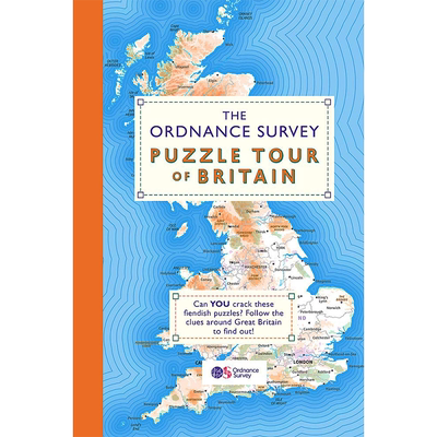 the ordnance survey puzzle tour of britain : a journey around britain in puzzles 英文原版  纯全英文正版英语书籍