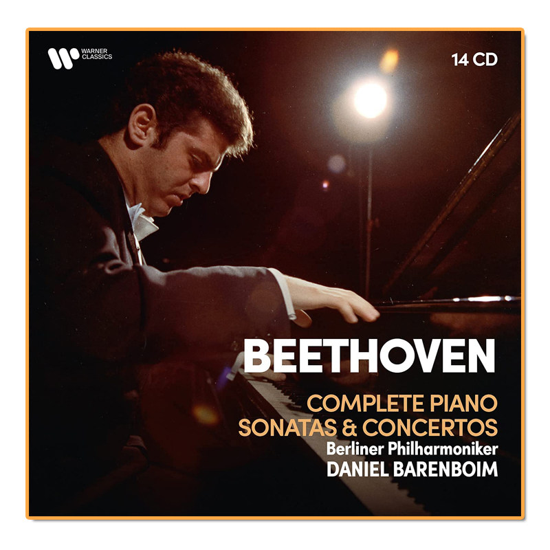 【原装进口】巴伦博伊姆 贝多芬钢琴奏鸣曲与协奏曲全集 14CD唱片