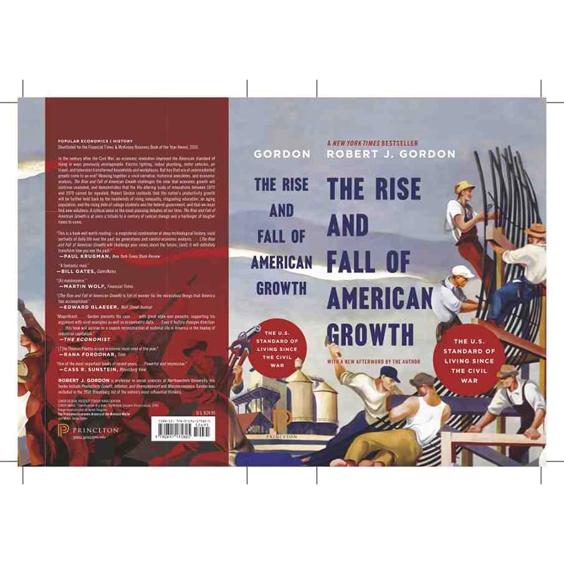 【预售 按需印刷】美国经济增长的兴衰 英文正版 The Rise and Fall of American Growth 进口书