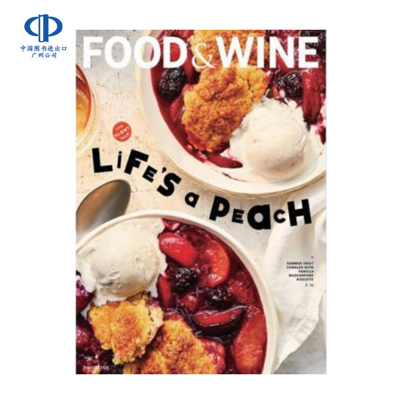 【全年订阅】food & wine 佳肴与美酒 英文原版进口 美国出版 年订12期 858B0029 期刊杂志 报刊书籍