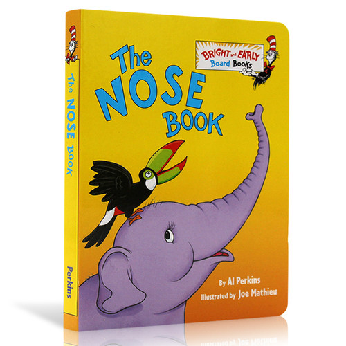 儿童英文原版绘本 鼻子书 纸板书 The Nose Book Bright and Early Board Books 低幼宝宝启蒙读物 苏斯博士系列 Dr seuss英语书籍