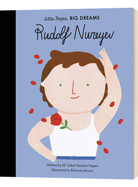 小男孩大梦想鲁道夫纽瑞耶夫 little people  big dreams rudolf nureyev 英文原版书 英语儿童读物 精装图文本 英文原版英语书籍