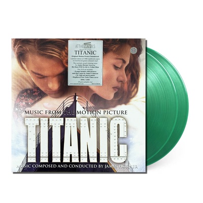 【原装进口】TITANIC泰坦尼克号 电影原声 限量绿胶 2LP黑胶唱片