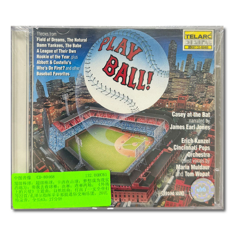 【原装进口】TELARC 开打红不让Play Ball 孔泽尔指挥 发烧CD唱片