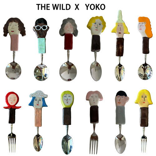 THE WILD x YOKO 纯手捏陶瓷刀叉勺餐具套装创意礼物
