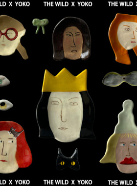 THE WILD x YOKO 人物小盘香插首饰收纳盘创意礼物