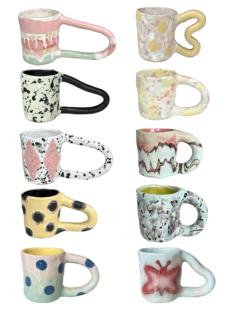 THE WILD•艺术釉系列纯手捏油画质感手捏咖啡杯马克杯