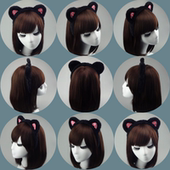 小s同款 猫耳朵发箍兔耳朵洗脸发带发饰宽边头箍发卡头饰