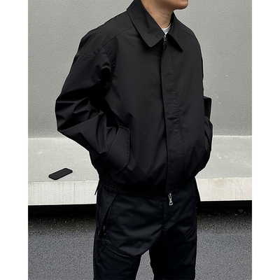 STS简约廓形尼龙翻领夹克