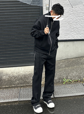 【STS】Suitable Pants立体小微喇质感拉链百搭高级西裤长裤男