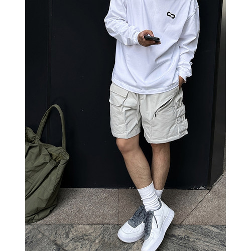 STS镂空层次宽松街头短裤