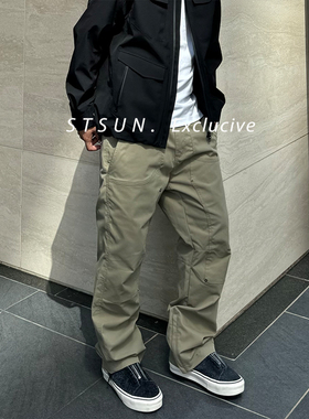【STS】Rivet Pants改良铆钉弯刀雪裤立体机能拉链宽松运动休闲裤