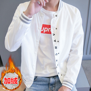 秋冬款男士加绒夹克 棒球领加绒外套 9029-1图片