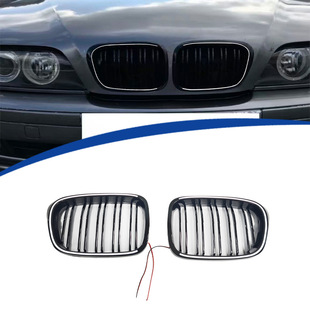 适用1997-2003款BMW宝马5系E39双线款发光LED中网原车替换改装件