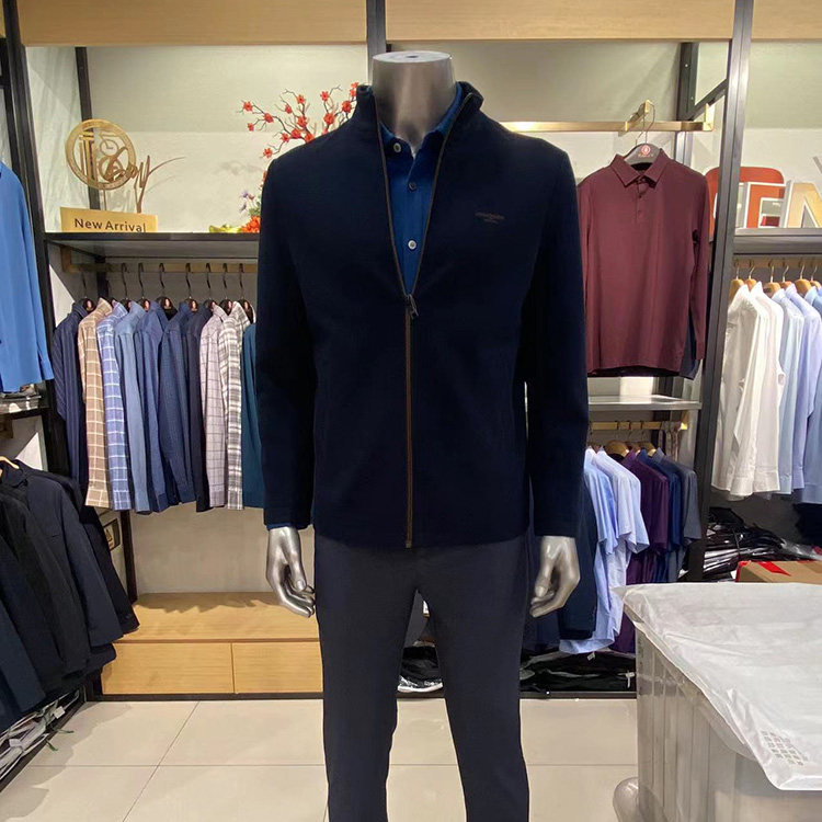 凯迪东尼男装专柜正品秋冬款时尚混纺立领舒适百搭休闲外套NQ0126