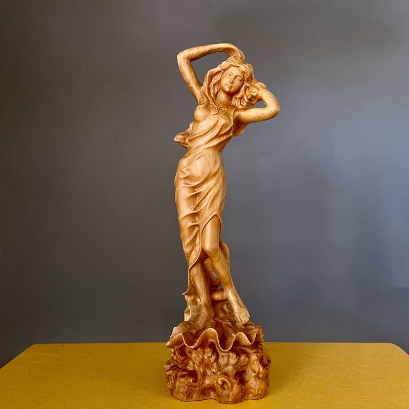 柏木雕刻居家客厅摆件中式工艺品