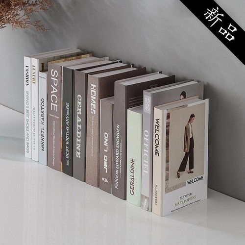 简约仿真书书柜摆件店内装饰批发