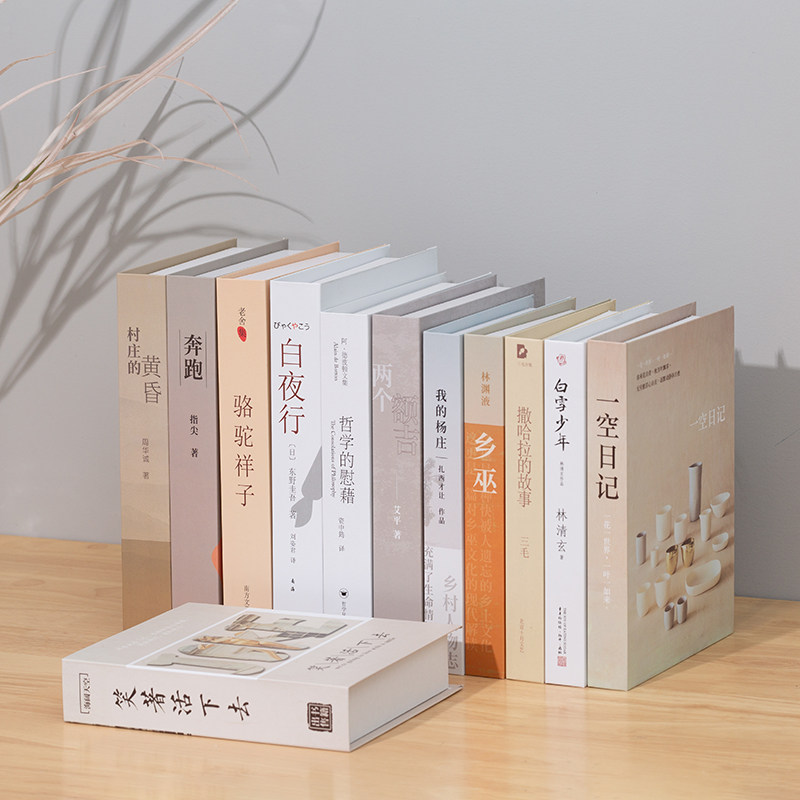 假书摆设简约中式风办公室装饰品