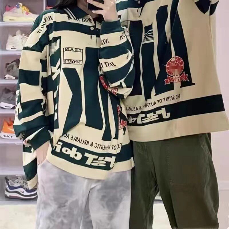 美式潮流四季出口印花男女上衣