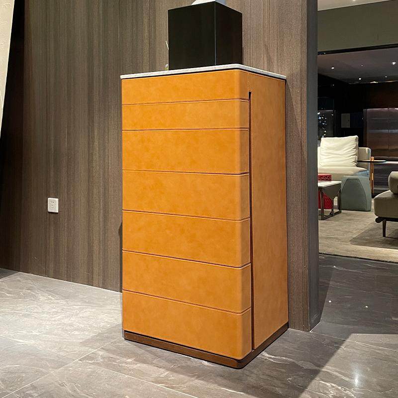 抽屉储物柜意式轻奢大理石七斗柜