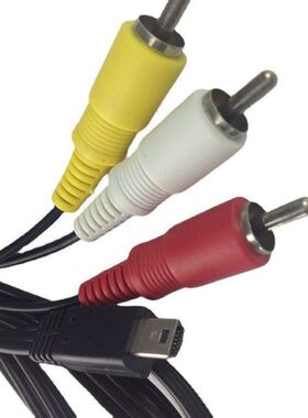 适用于佳能单反相机视频连接线AVC-DC400ST 摄像机AV视频线