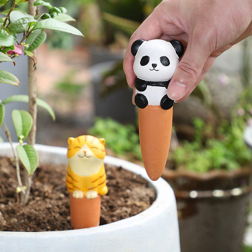 萌宠自动渗水器  防烂根盆栽神器  可爱花盆