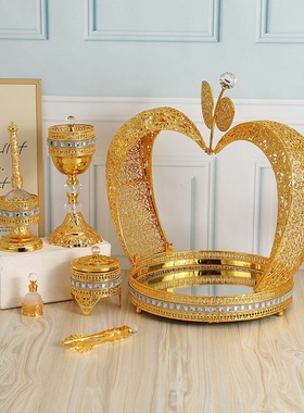 金属欧式铁艺高大上装饰摆件香炉