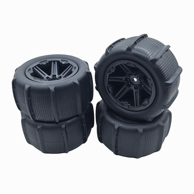 RC短卡遥控车雪地沙滩通用轮胎水上漂大脚越野车升级改装配件车轮