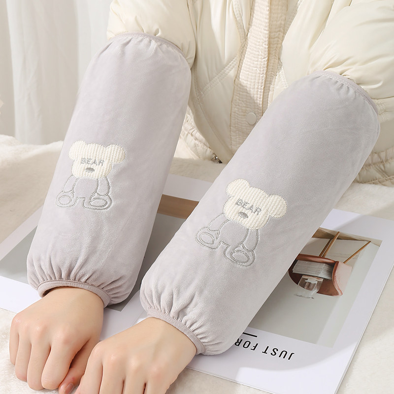 加宽可爱袖套女冬上班长款套袖学生耐脏棉衣手袖成人工作防污护袖,家庭/个人清洁工具,袖套,淘宝优惠券,粉丝福利购,淘宝优惠卷