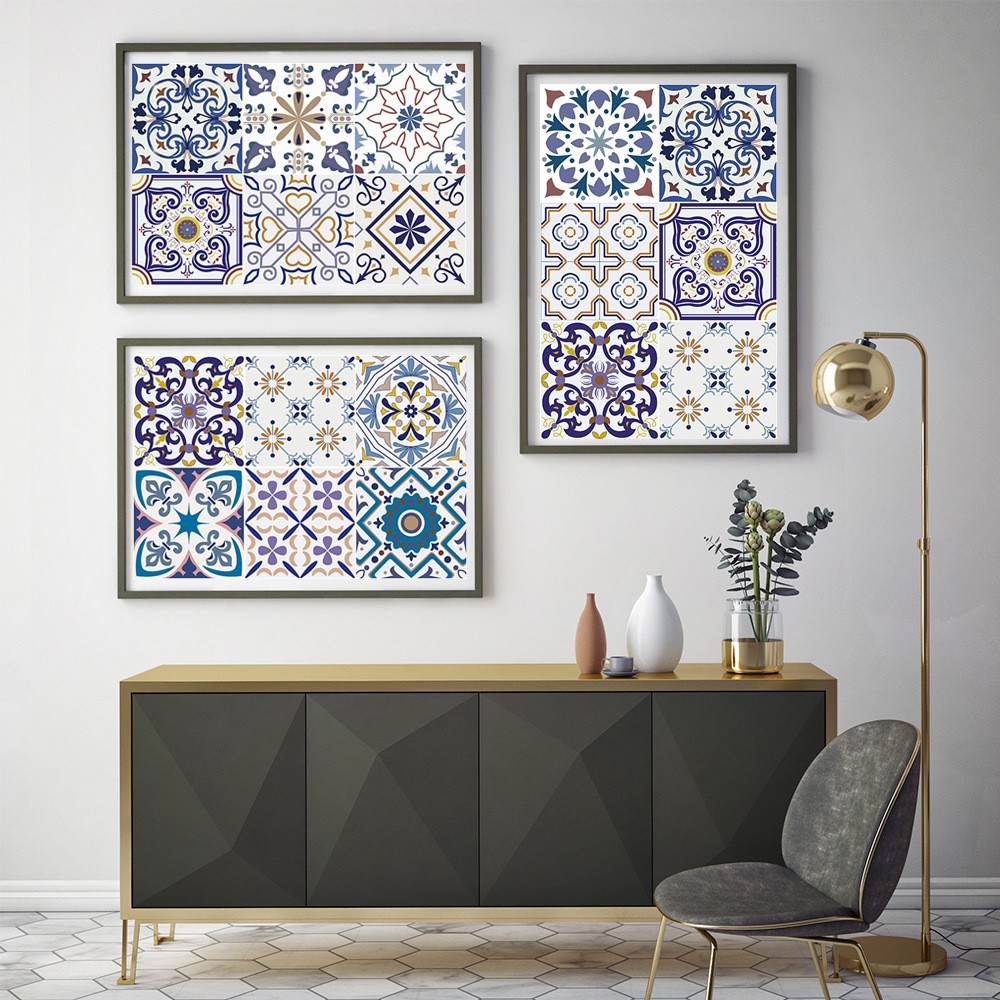 彩色仿瓷砖贴地板楼梯柜子墙面厨房浴室客厅装饰画防水自粘墙贴纸图片