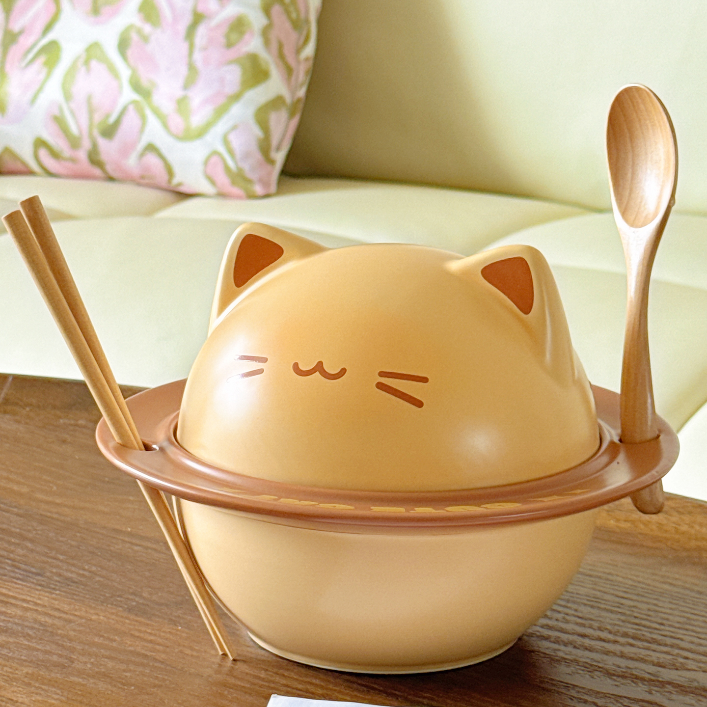 可爱猫咪泡面碗家用陶瓷大容量螺蛳粉面碗餐具高颜值情侣生日礼物