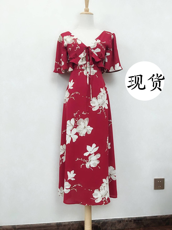 新款连衣裙高腰ins裙子沙滩裙