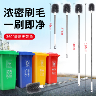 长杆马桶刷学校园区公厕家用卫生间防飞溅加长清洁刷公共垃圾桶刷