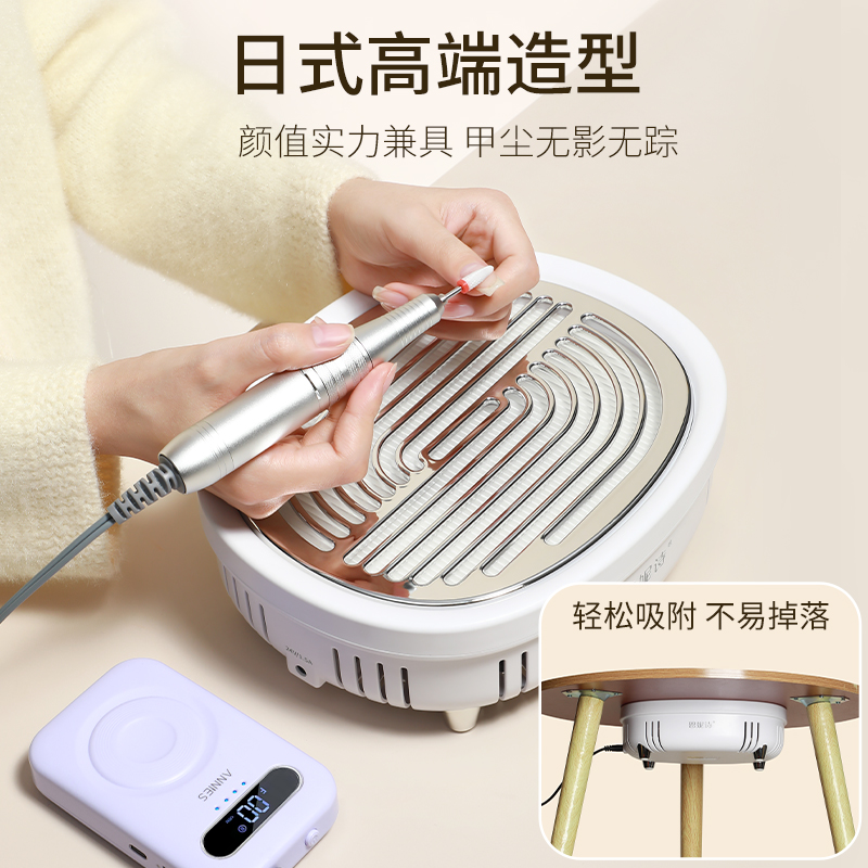 大吸力打磨卸指甲不跑灰除粉尘过滤机大功率吸尘器美甲店专用工具