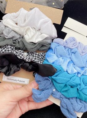 日韩发绳发圈大肠圈网红发箍飘带头绳ins风法式复古港风气质ce608