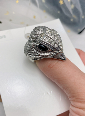 合金树脂弹力戒指流行新款珍珠