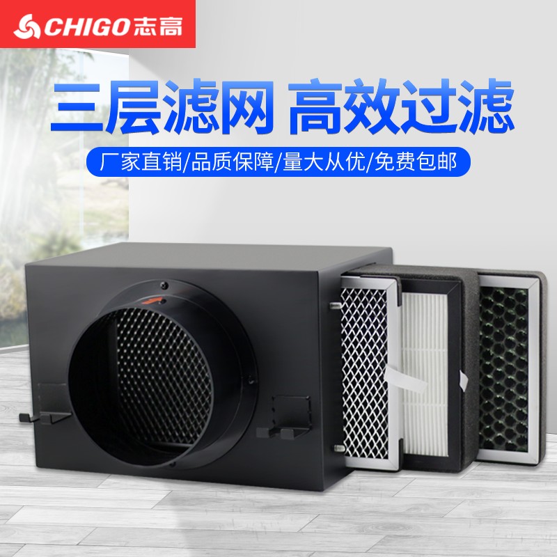 室内空气净化器新风系统过滤箱PM2.5前置空气过滤网空气交换器