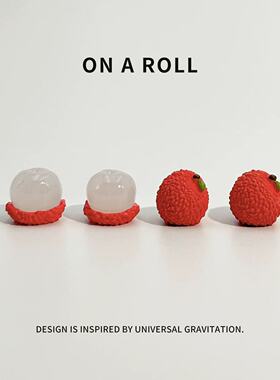 新车礼物2025事事顺荔车载屏幕装饰品可爱小荔枝汽车中控台摆件女