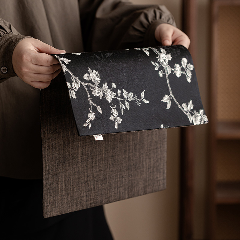 三点水织锦干泡席禅意桌垫