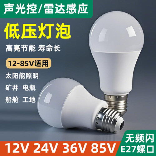 工地电瓶低压12v-85V雷达感应灯