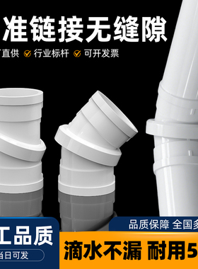 PVC旋转直接110万向可调节360弯头45度塑料下水排水管配件活接头