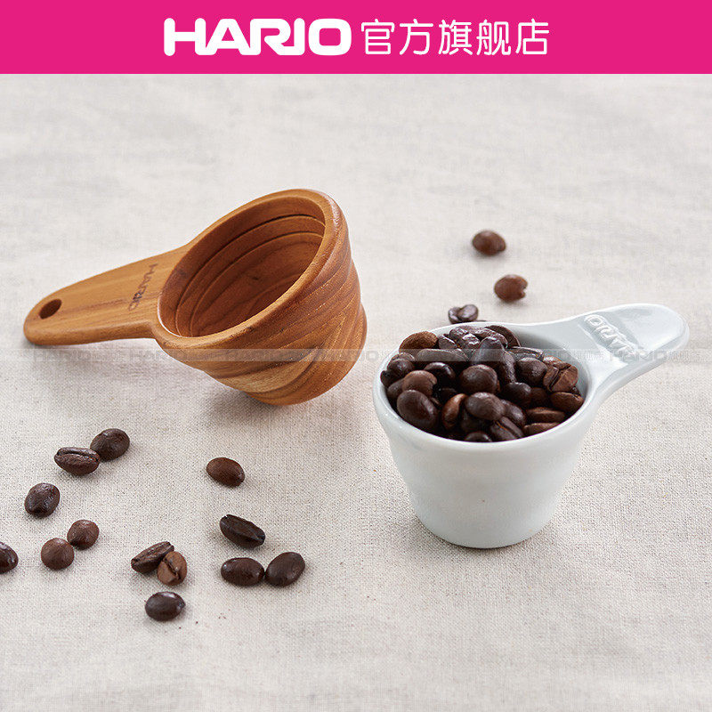 【旗舰店】HARIO咖啡量豆勺柚木量勺计量匙咖啡粉克重定量勺M-12