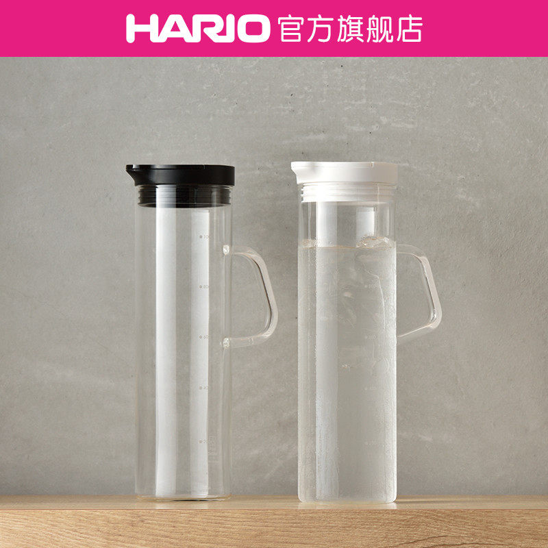 【旗舰店】HARIO家用冷泡壶耐热玻璃带盖凉水壶单手持冷水壶WTP